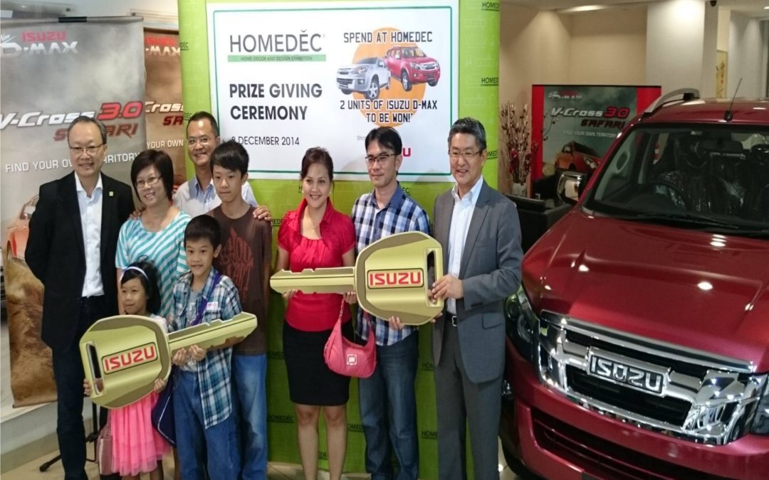 LUCKY HOMEDEC VISITORS WIN 2 UNITS OF THE ALL-NEW ISUZU D-MAX