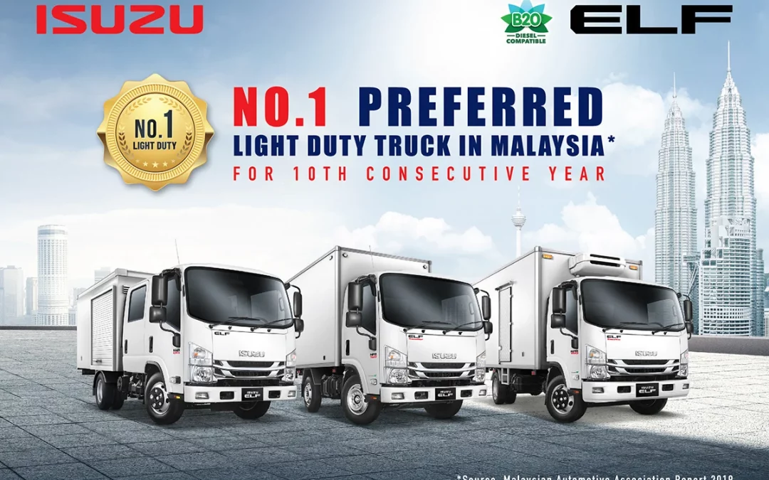 ISUZU ELF LEADS THE NO.1 SPOT AS MALAYSIA’S PREFERRED LIGHT DUTY COMMERCIAL VEHICLE