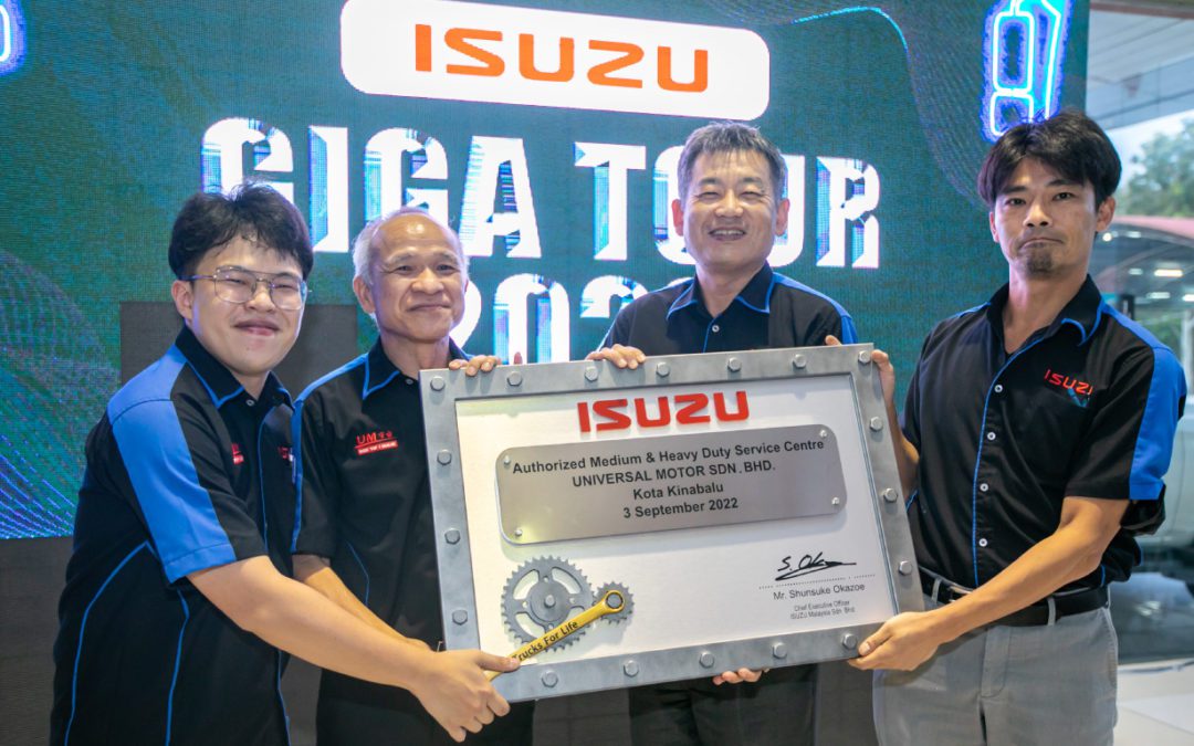 ISUZU MALAYSIA ANNOUNCES ITS FIRST MEDIUM AND HEAVY-DUTY TRUCK DEALERSHIP FOR SABAH DURING ISUZU MALAYSIA GIGA TOUR 2022